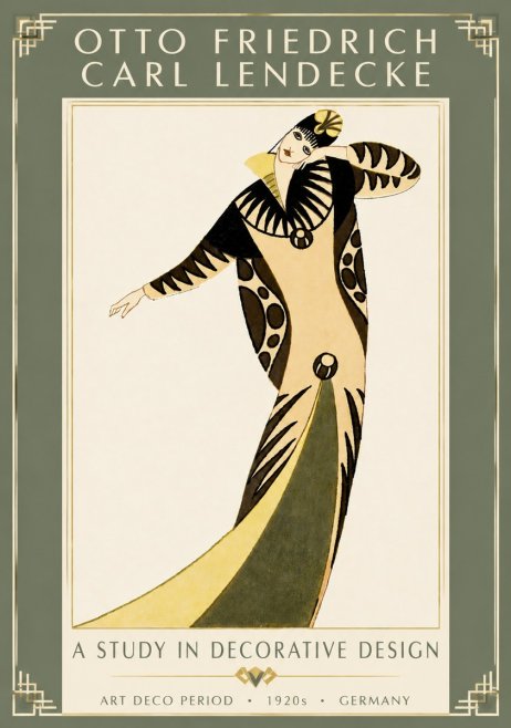 Otto Friedrich Carl Lendecke A Study in Decorative Design No5 - Juliste