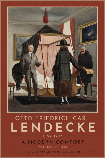 Otto Friedrich Carl Lendecke A Modern Comfort No4 - Juliste
