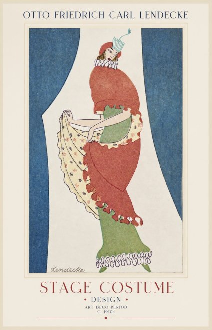 Otto Friedrich Carl Lendecke Stage Costume No1 - Juliste