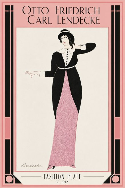 Otto Friedrich Carl Lendecke Fashion Plate II No3 - Juliste