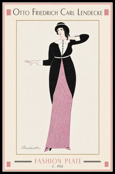 Otto Friedrich Carl Lendecke Fashion Plate II No4 - Juliste