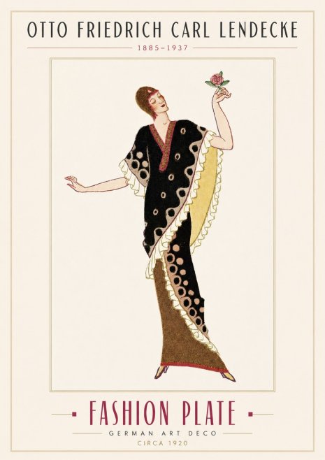 Otto Friedrich Carl Lendecke Fashion Plate III No3 - Juliste