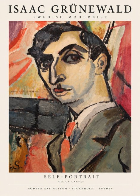 Isaac Grünewald Woman in Interior No6 - Juliste