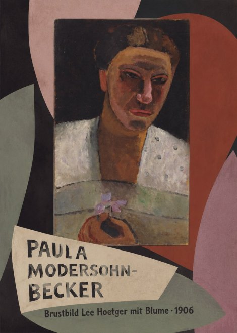 Paula Modersohn-Becker Brustbild Lee Hoetger Mit Blume No5 - Juliste