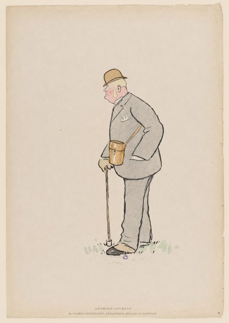 Georges Goursat M. George Cunnington, Entraîneur Anglais À Chantilly No6 - Juliste