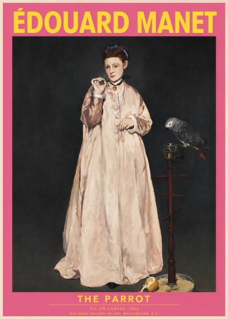 Édouard Manet The Parrot No2 - Juliste