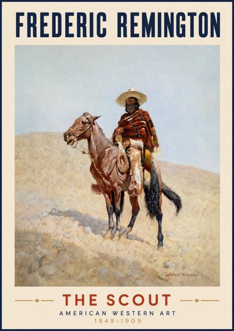 Frederic Remington The Scout I No3 - Juliste