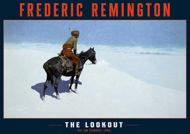 Frederic Remington The Lookout No2 - Juliste
