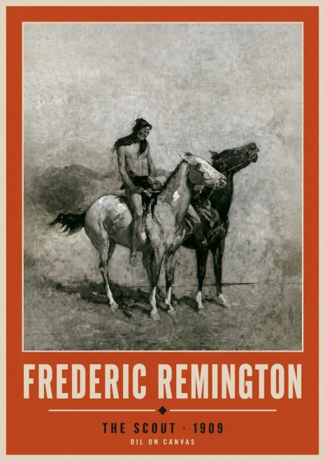 Frederic Remington The Scout II No2 - Juliste