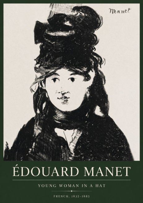 Édouard Manet Portrait of a Young Woman II No5 - Juliste
