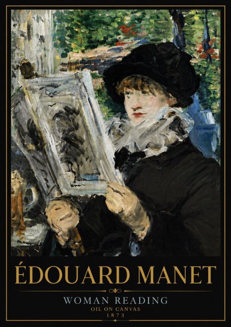 Édouard Manet Woman Reading No6 - Juliste