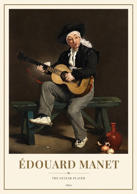 Édouard Manet The Guitar Player No1 - Juliste