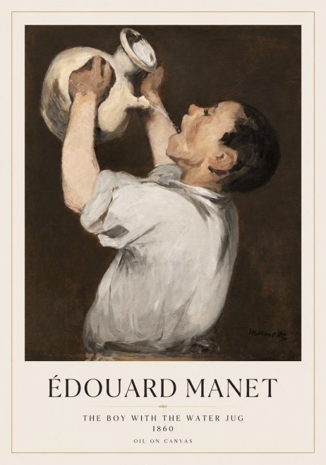 Édouard Manet The Boy with the Water Jug No1 - Juliste