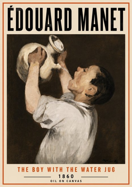 Édouard Manet The Boy with the Water Jug No5 - Juliste