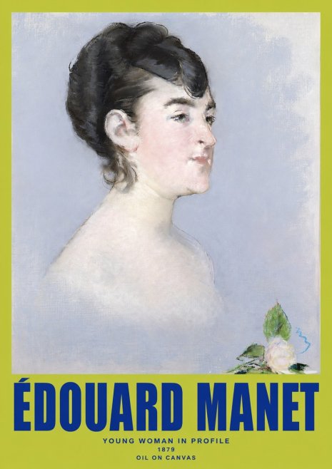 Édouard Manet Young Woman in Profile No2 - Juliste
