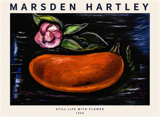 Marsden Hartley Still Life with Flower No5 - Juliste