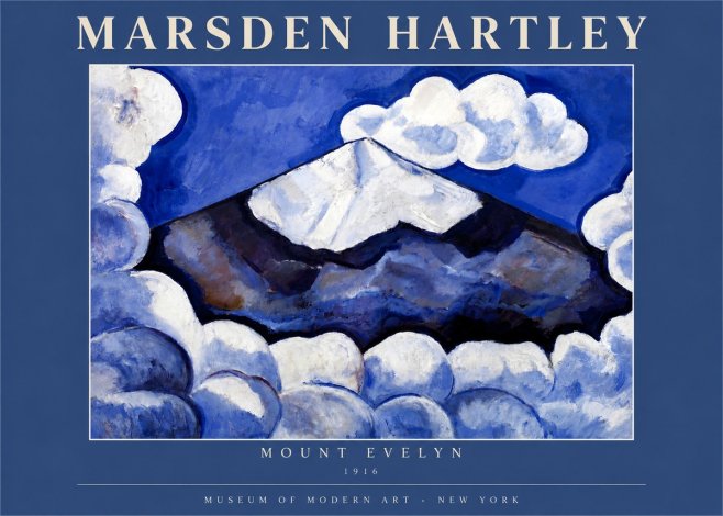 Marsden Hartley Mount Evelyn No3 - Juliste