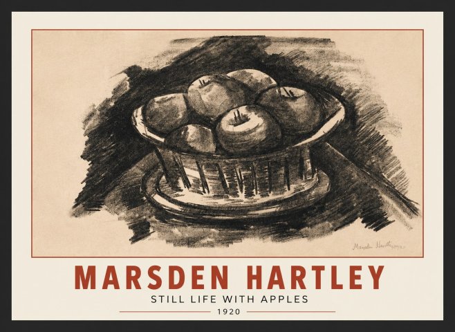 Marsden Hartley Still Life with Apples No3 - Juliste