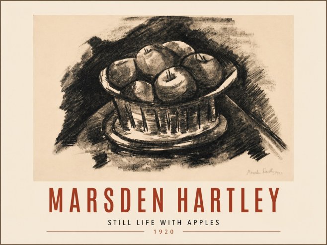 Marsden Hartley Still Life with Apples No5 - Juliste