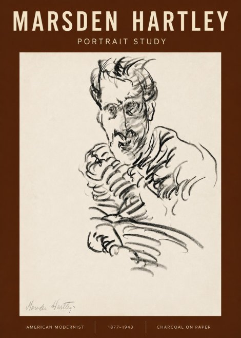 Marsden Hartley Portrait Study No2 - Juliste