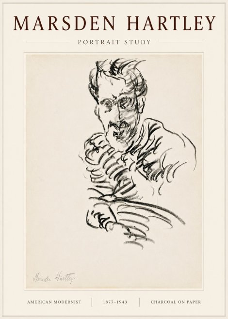 Marsden Hartley Portrait Study No6 - Juliste
