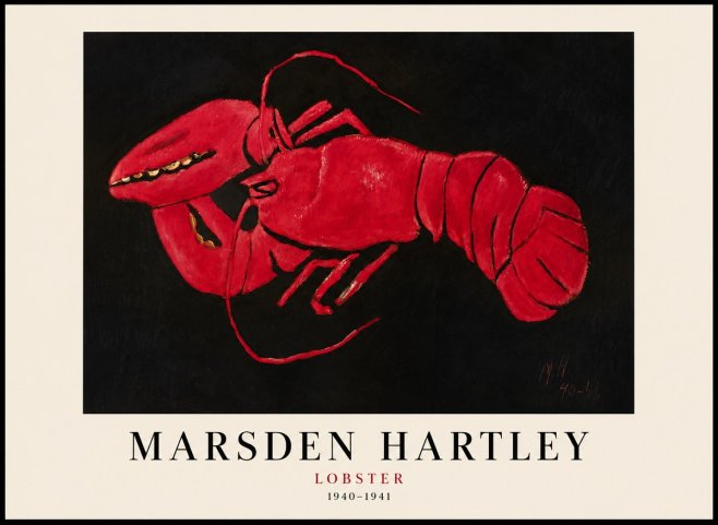 Marsden Hartley Lobster No1 - Juliste
