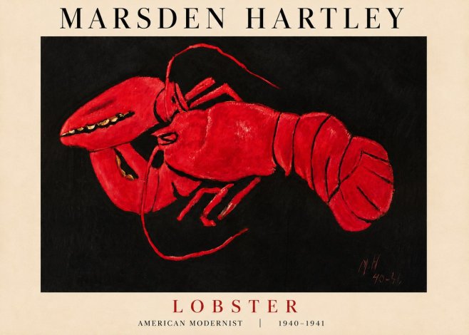 Marsden Hartley Lobster No3 - Juliste
