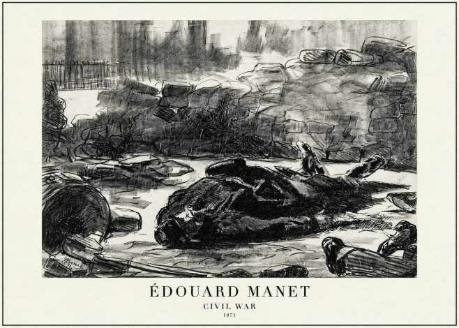 Édouard Manet Civil War No1 - Juliste