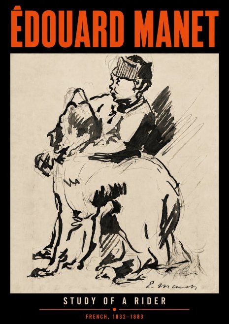 Édouard Manet Study of a Rider No6 - Juliste