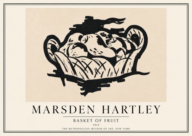 Marsden Hartley Basket of Fruit No3 - Juliste