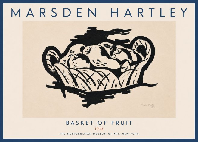 Marsden Hartley Basket of Fruit No5 - Juliste