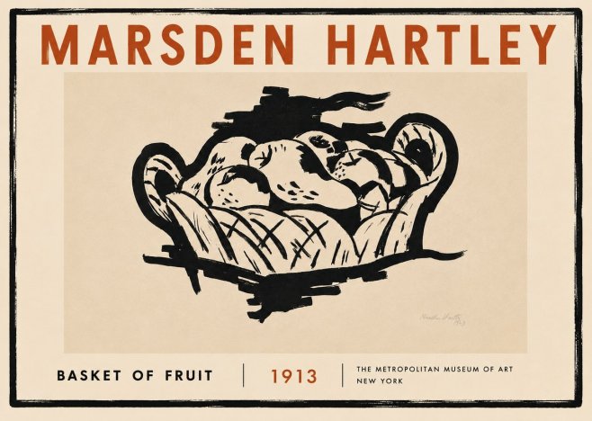 Marsden Hartley Basket of Fruit No6 - Juliste