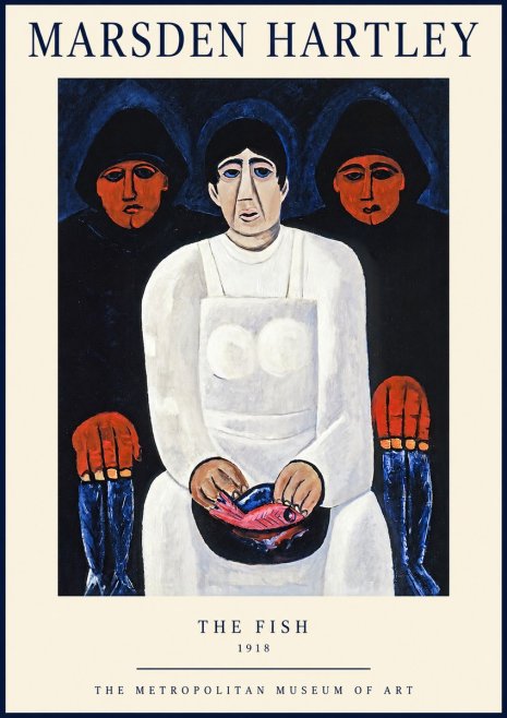 Marsden Hartley The Fish No1 - Juliste