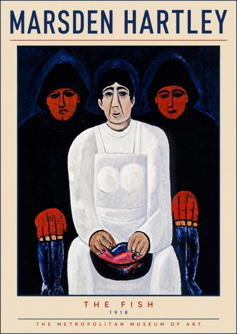 Marsden Hartley The Fish No5 - Juliste