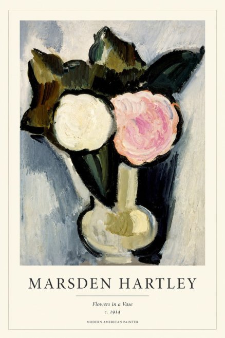 Marsden Hartley Flowers in a Vase No1 - Juliste