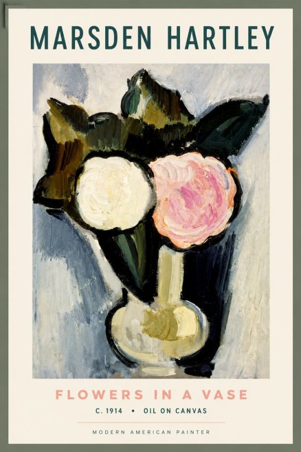 Marsden Hartley Flowers in a Vase No2 - Juliste