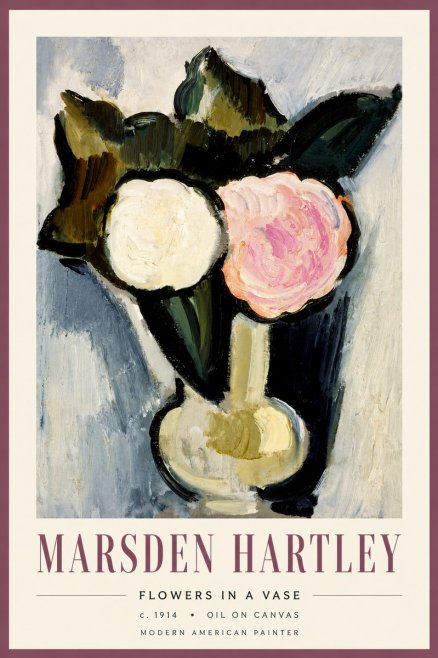 Marsden Hartley Flowers in a Vase No4 - Juliste
