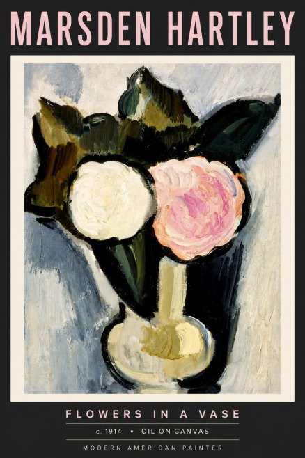 Marsden Hartley Flowers in a Vase No6 - Juliste