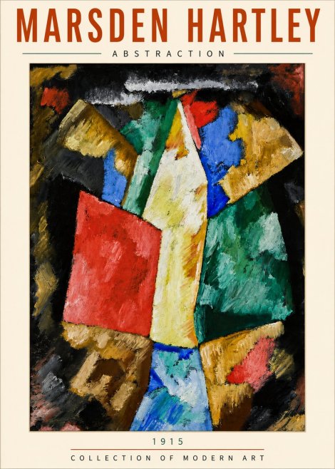 Marsden Hartley Abstraction No5 - Juliste