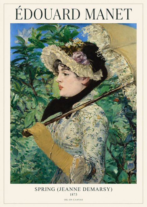 Édouard Manet Spring (Jeanne Demarsy) No1 - Juliste