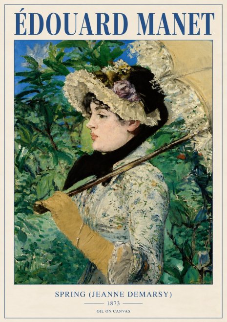 Édouard Manet Spring (Jeanne Demarsy) No4 - Juliste