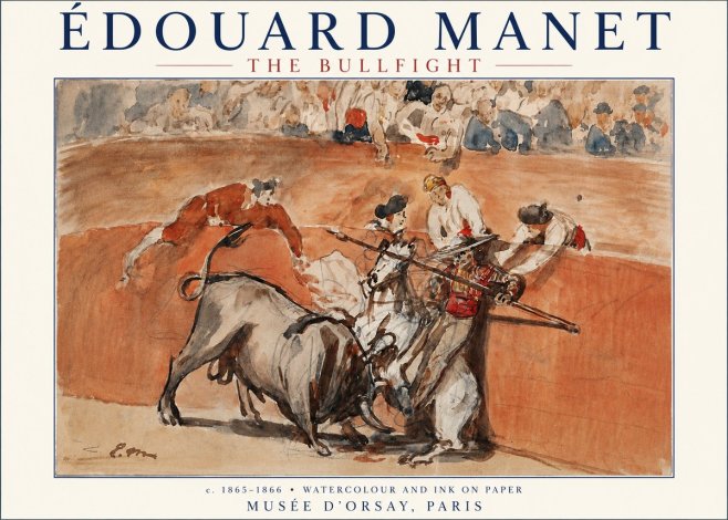 Édouard Manet The Bullfight I No3 - Juliste