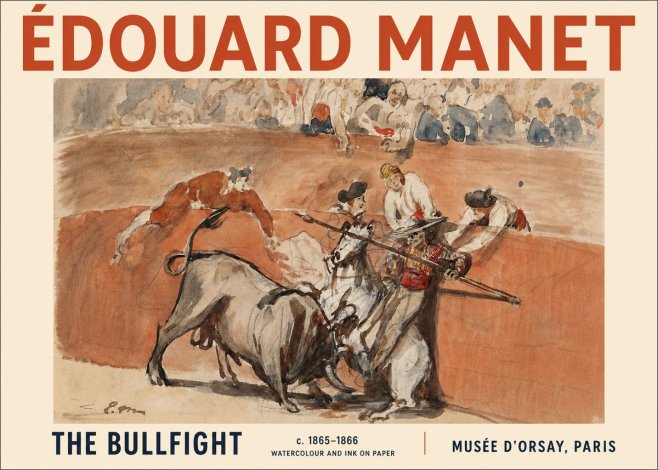 Édouard Manet The Bullfight I No4 - Juliste