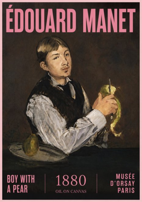 Édouard Manet Boy with a Pear No5 - Juliste