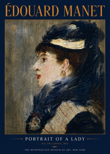 Édouard Manet Portrait of a Lady No4 - Juliste