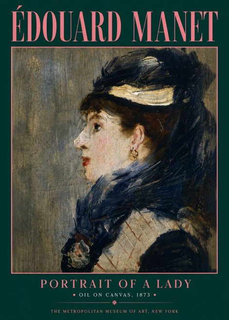 Édouard Manet Portrait of a Lady No6 - Juliste