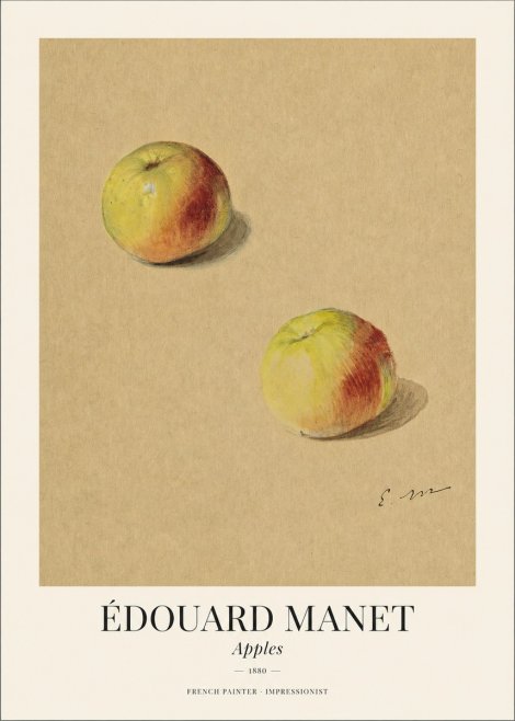 Édouard Manet Apples No1 - Juliste