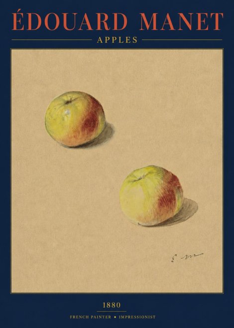 Édouard Manet Apples No3 - Juliste