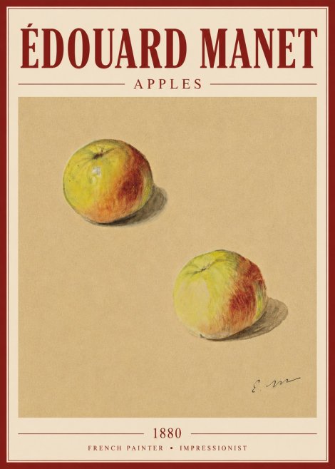 Édouard Manet Apples No6 - Juliste