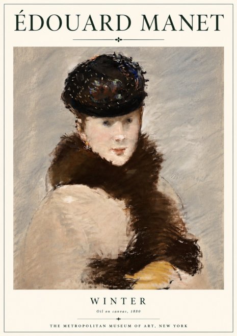 Édouard Manet Winter No4 - Juliste